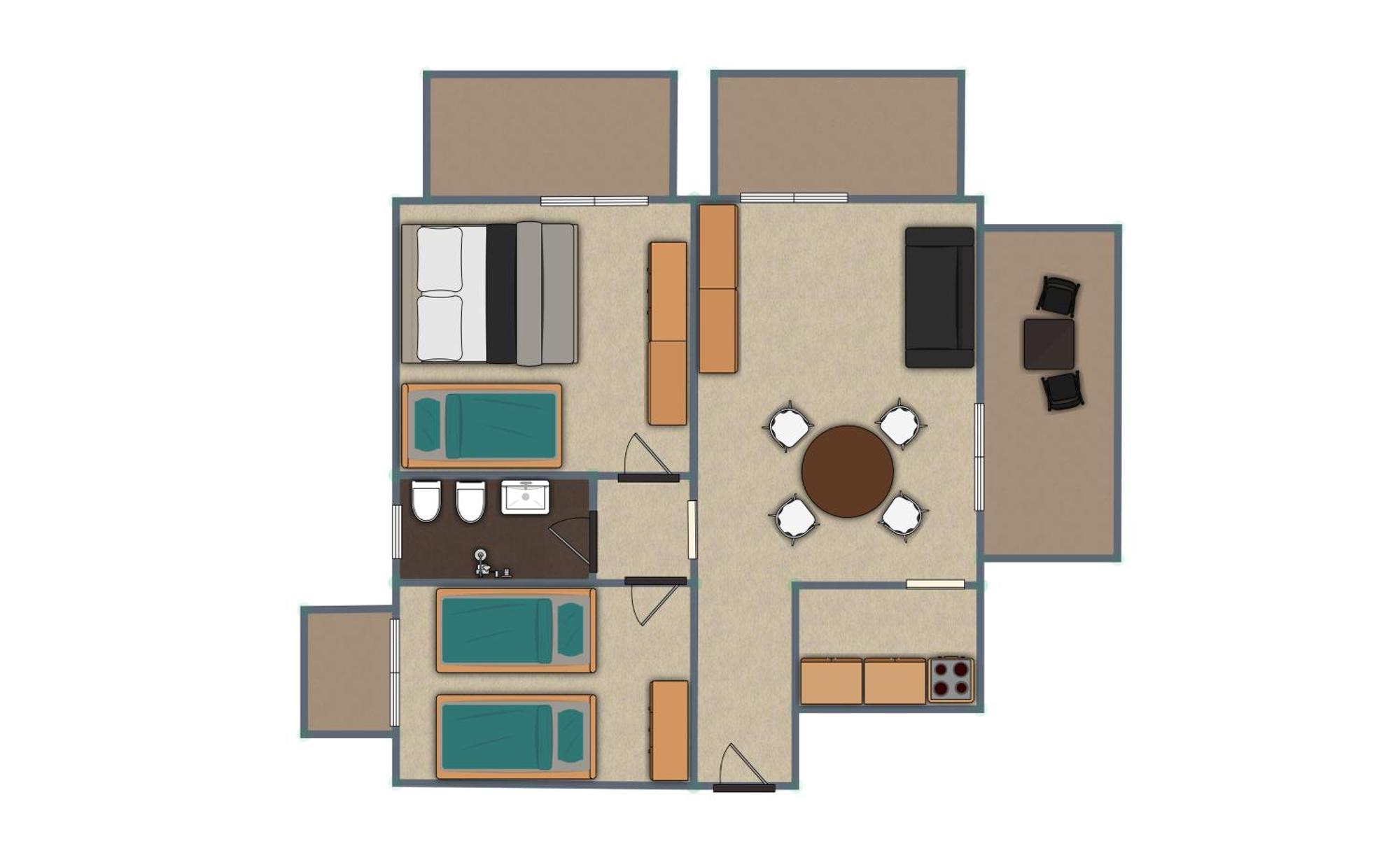 Residence Rainbow 贝拉里亚-伊贾马里纳 客房 照片
